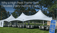 Why a High Peak Frame Tent Elevates Every Outdoor Event 