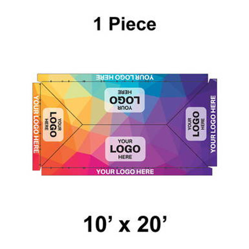 10' x 20' Classic Frame Tent, 1 Piece, Ratchet Top, Full Digital Print 10' x 20' Classic Frame Tent, 1 Piece, Ratchet Top, Full Digital Print