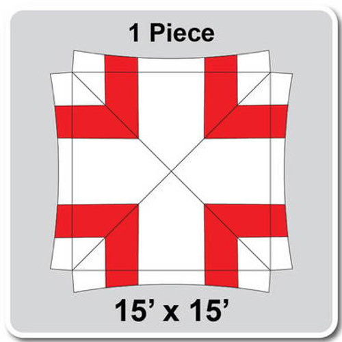 15' x 15' Master Series Frame Tent, 1 Piece, 16 oz. Ratchet Top, White and Red 15' x 15' Master Series Frame Tent, 1 Piece, 16 oz. Ratchet Top, White and Red