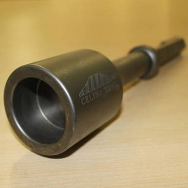 2'' Stake Driver Bit, close-up image showing a cylindrical metal stake driver bit with a hex shank for inserting into a compatible drill or driver.