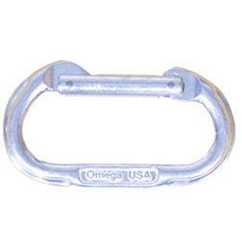 Oval Carabiner - EN326 Steel, Galvanized Oval Carabiner - EN326 Steel, Galvanized