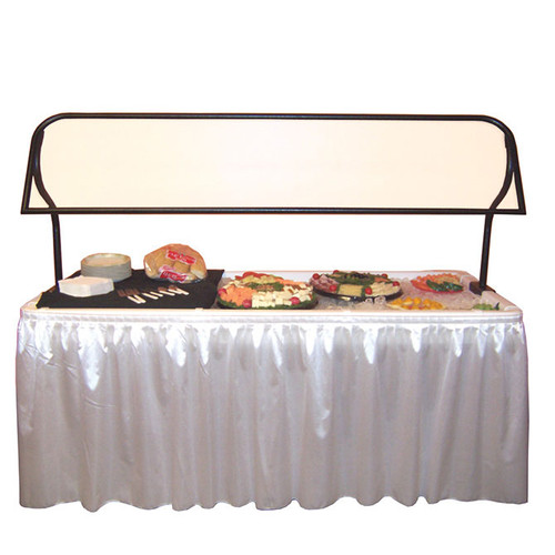 Fill 'N Chill sneeze guard comes in 3 pieces and is made to increase the hygiene of the table.