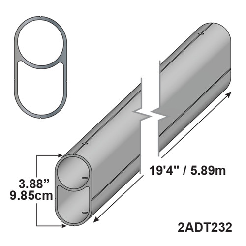 19'4" - Aluminum Double Tube