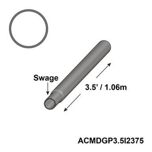 3.5' Galvanized Ins 6'' Swage 3.5' Galvanized Ins 6'' Swage