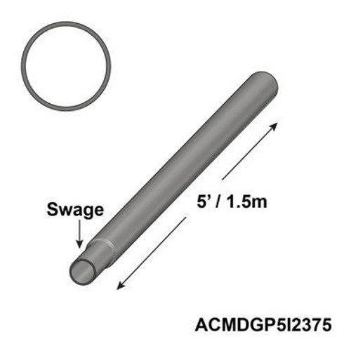 5' Galvanized Insert 6'' Swage-product-main_image -product-main_image