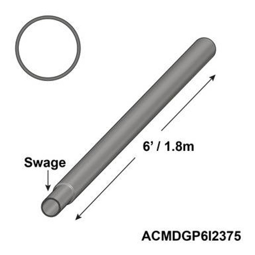 6' Galvanized Insert 6'' Swage 6' Galvanized Insert 6'' Swage