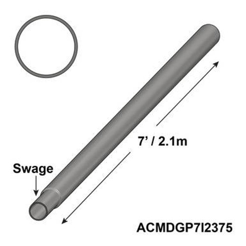 7' Galvanized Insert 6'' Swage-product-main_image -product-main_image