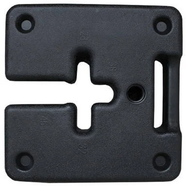 Fast Shade Water Weight, black plastic weight with a central cutout and four screw holes for mounting.