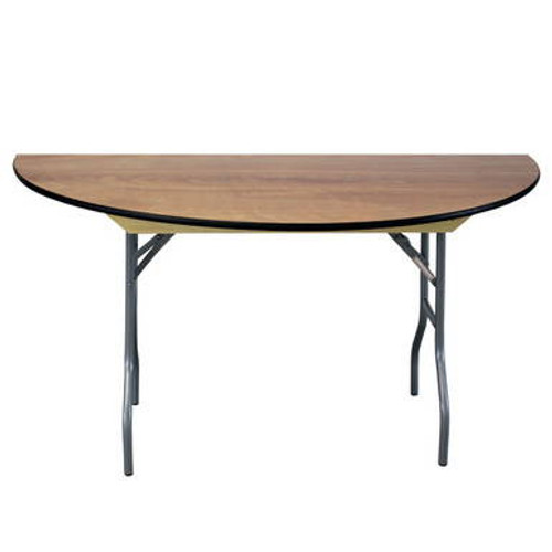 60\" semi round wood table made with 2 coats of UV-cured lacquer covering the top 60\" semi round wood table made with 2 coats of UV-cured lacquer covering the top