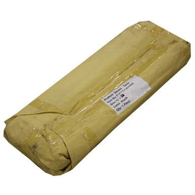 10' x 16' Smoke Tarp, rolled and packaged for outdoor use and weather protection.