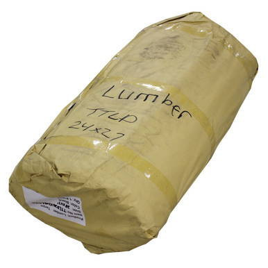 20' x 18' Lumber Tarp, 1 Flap, in beige packaging with handwritten label indicating size and usage.