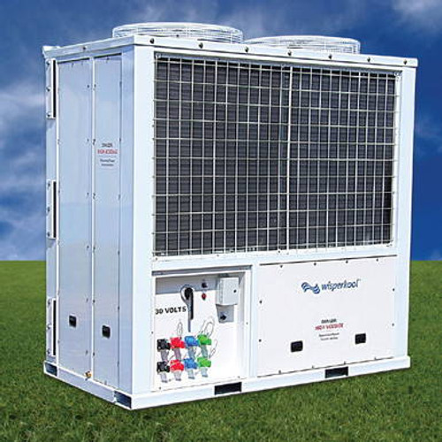 Condenser coil and electrical access panel on one side to control and release heat. Condenser coil and electrical access panel on one side to control and release heat.