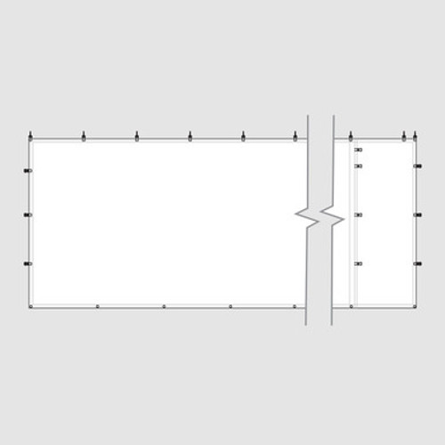 7' x 20' White Royalty Sidewall 7' x 20' White Royalty Sidewall