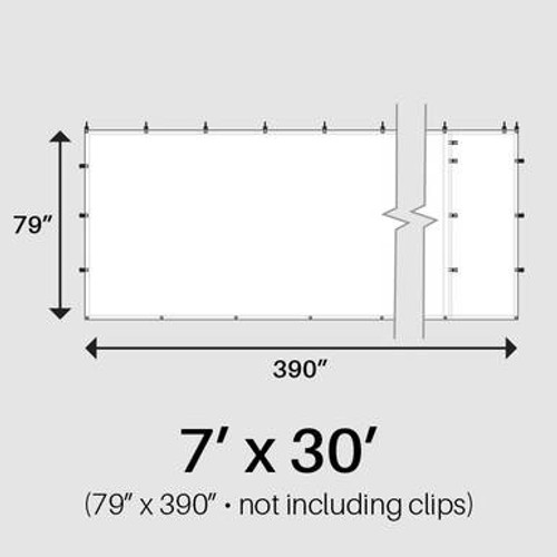 7' x 30' White Royalty Sidewall 7' x 30' White Royalty Sidewall