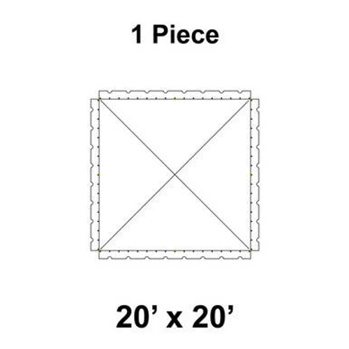 Presto Canopy Top 20' x 20' White Tent Top Presto Canopy Top 20' x 20' White Tent Top
