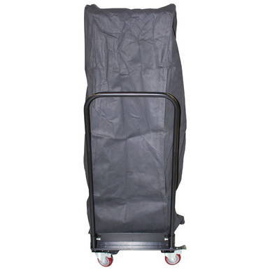 Stacked Chair Cover, protective cover for stacking chairs on a wheeled trolley.