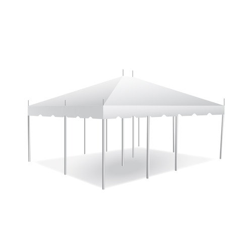 15' x 20' Classic Series Pole Tent, 1 Piece Tent Top, Complete