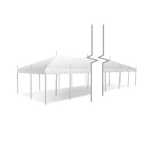 15' x 60' Classic Series Pole Tent, 1 Piece Tent Top, Complete 15' x 60' Classic Series Pole Tent, 1 Piece Tent Top, Complete
