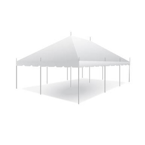 20' x 30' Classic Series Pole Tent, 1 Piece Tent Top, Complete 20' x 30' Classic Series Pole Tent, 1 Piece Tent Top, Complete