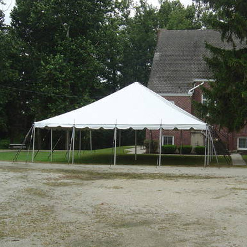 30' x 30' Classic Series Pole Tent, 1 Piece Tent Top, Complete 30' x 30' Classic Series Pole Tent, 1 Piece Tent Top, Complete