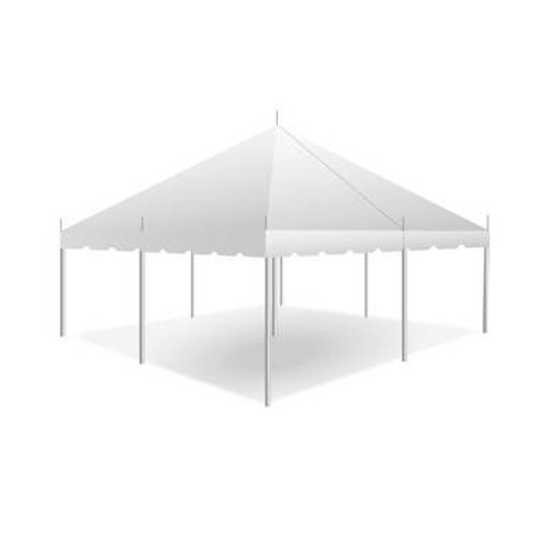 20' x 20' Classic Series Pole Tent, Sectional Tent Top, Complete 20' x 20' Classic Series Pole Tent, Sectional Tent Top, Complete