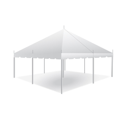 20' x 20' Classic Series Pole Tent, Sectional Tent Top, Complete 20' x 20' Classic Series Pole Tent, Sectional Tent Top, Complete