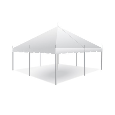 20' x 20' Classic Series Pole Tent, Sectional Tent Top, Complete