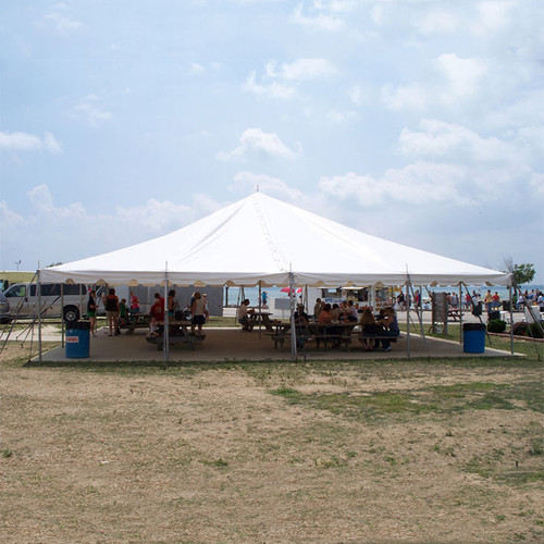 40' x 40' Classic Series Pole Tent, Sectional Tent Top, Complete 40' x 40' Classic Series Pole Tent, Sectional Tent Top, Complete