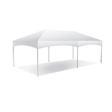 Celina Tent 12' x 24' Master Series Frame Tent, 1 Piece Tent Top, Complete, white event tent with sturdy frame and spacious canopy for outdoor gatherings.