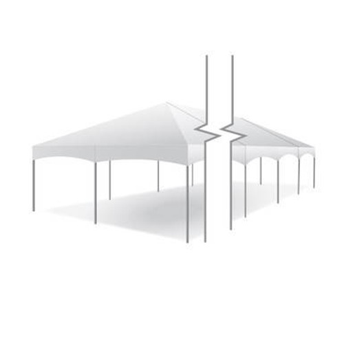 20' x 100' Master Series Frame Tent, Sectional Tent Top, Complete