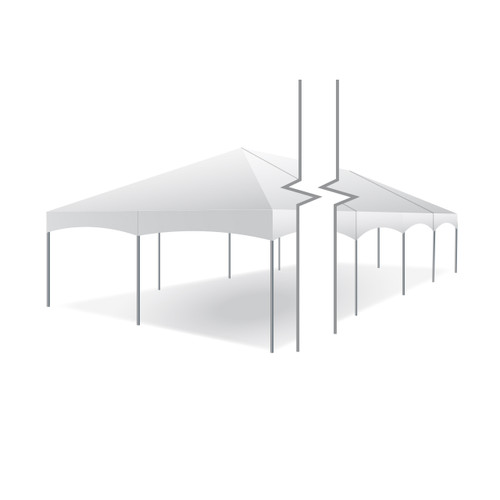 20' x 100' Master Series Frame Tent, Sectional Tent Top, Complete