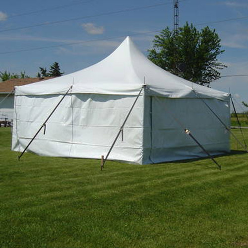20' x 20' Premiere I Series High Peak Pole Tent, 1 Piece Tent Top, Complete 20' x 20' Premiere I Series High Peak Pole Tent, 1 Piece Tent Top, Complete