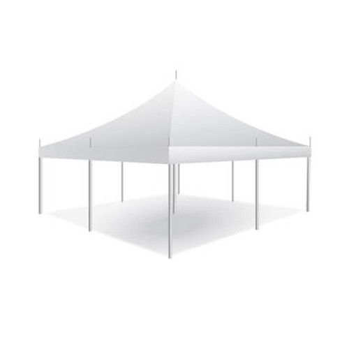 20' x 20' Premiere I Series High Peak Pole Tent, 1 Piece Tent Top, Complete 20' x 20' Premiere I Series High Peak Pole Tent, 1 Piece Tent Top, Complete