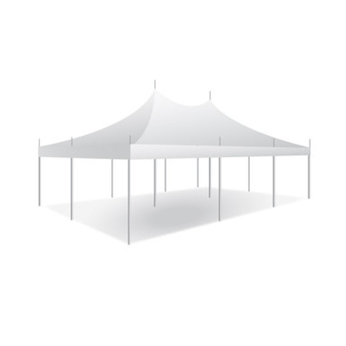 20' x 30' Premiere I Series High Peak Pole Tent, 1 Piece Tent Top, Complete 20' x 30' Premiere I Series High Peak Pole Tent, 1 Piece Tent Top, Complete