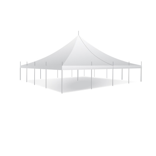 40' x 40' Premiere I Series High Peak Pole Tent, Sectional Tent Top, Complete