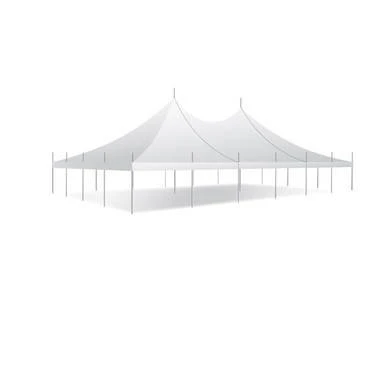 Celina Tent 40' x 60' Premiere I Series High Peak Pole Tent, Sectional Tent Top, Complete, in white with high peak design and sturdy pole structure