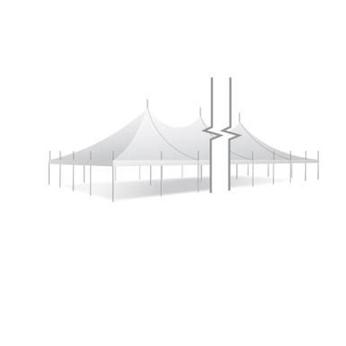 40' x 200' Premiere II Series High Peak Pole Tent, Sectional Tent Top, Complete 40' x 200' Premiere II Series High Peak Pole Tent, Sectional Tent Top, Complete