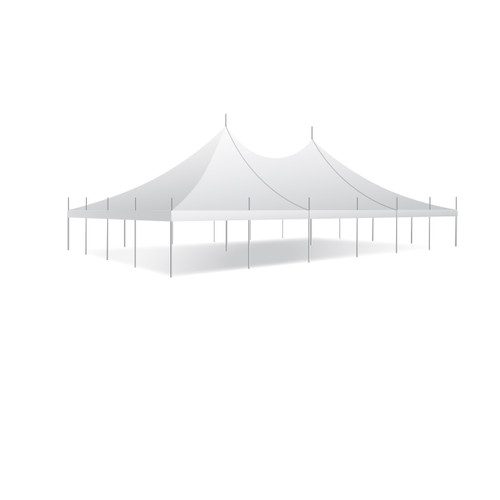 40' x 60' Premiere II Series High Peak Pole Tent, Sectional Tent Top, Complete