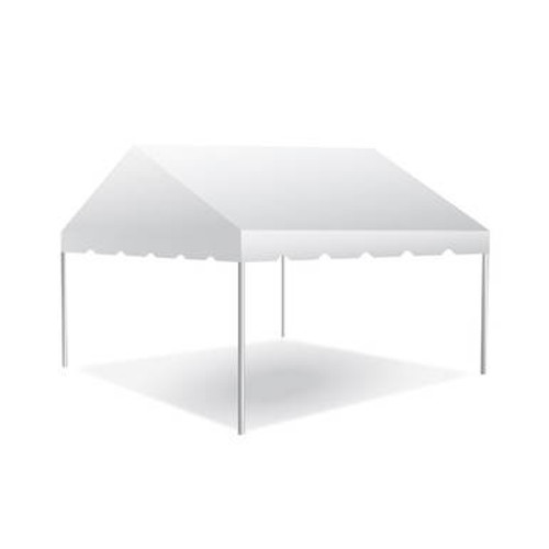 15' x 15' Classic Series Gable End Frame Tent, 1 Piece Tent Top, Complete 15' x 15' Classic Series Gable End Frame Tent, 1 Piece Tent Top, Complete