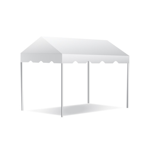 8' x 10' Classic Series Gable End Frame Tent, 1 Piece Tent Top, Complete