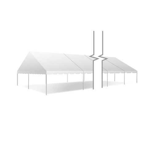 30' x 135' Classic Series Gable End Frame Tent, Sectional Tent Top, Complete