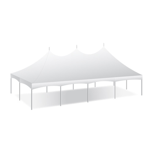 20' x 40' Master Series High Peak Frame Tent, 1 Piece Tent Top, Complete