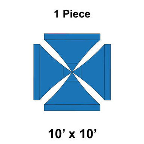 10' x 10' Fast Shade Top, Blue 10' x 10' Fast Shade Top, Blue
