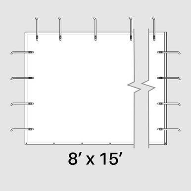 Celina Tent 8' x 15' Solid Pinnacle Sidewall, diagram showing sidewall panel for the tent.