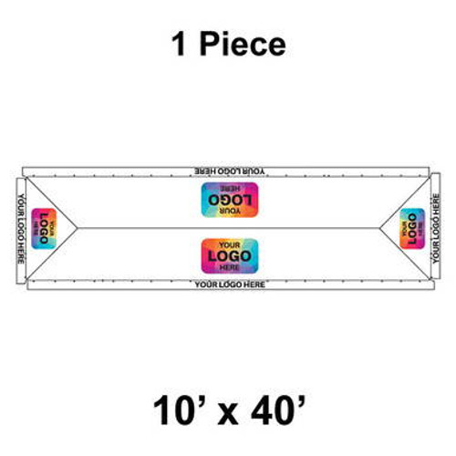10' x 40' Classic Frame Tent, 1 Piece, 16 oz. Ratchet Top, Logo/Valance Print Only 10' x 40' Classic Frame Tent, 1 Piece, 16 oz. Ratchet Top, Logo/Valance Print Only