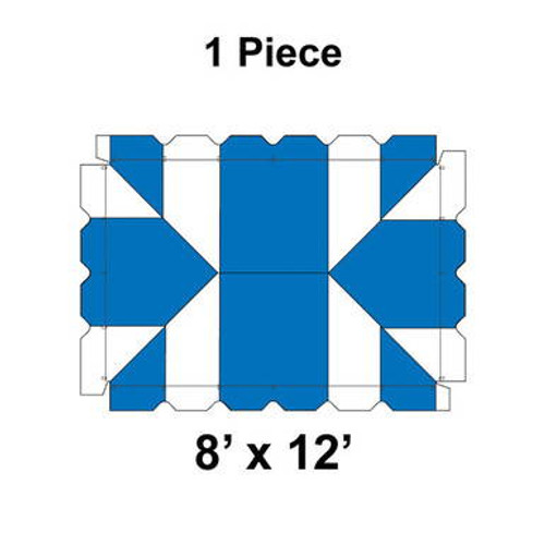 8' x 12' Classic Frame Tent, 1 Piece, 16 oz. Ratchet Top Replacement 8' x 12' Classic Frame Tent, 1 Piece, 16 oz. Ratchet Top Replacement
