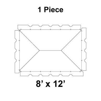 8x16 Classic Series Frame Tent Top - Replacement