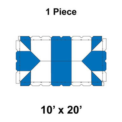 10' x 20' Classic Frame Tent, 1 Piece, 16 oz. Ratchet Top Replacement