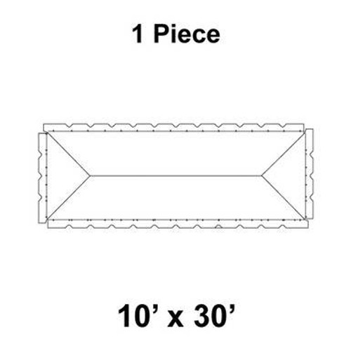 10' x 30' Classic Frame Tent, 1 Piece, 16 oz. Ratchet Top Replacement 10' x 30' Classic Frame Tent, 1 Piece, 16 oz. Ratchet Top Replacement