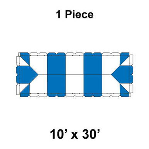 10' x 30' Classic Frame Tent, 1 Piece, 16 oz. Ratchet Top Replacement 10' x 30' Classic Frame Tent, 1 Piece, 16 oz. Ratchet Top Replacement